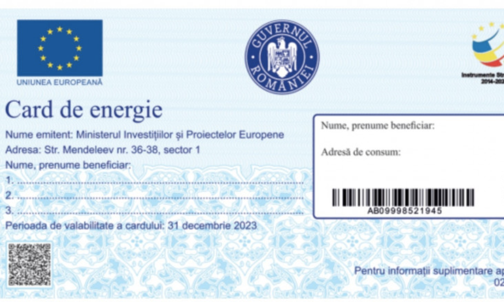 Cardurile de energie nu vor ajunge la beneficiari în luna august