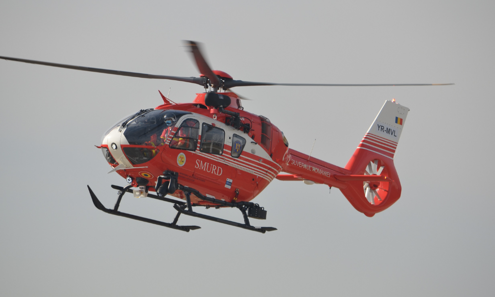 Elicopterul SMURD de la Jibou