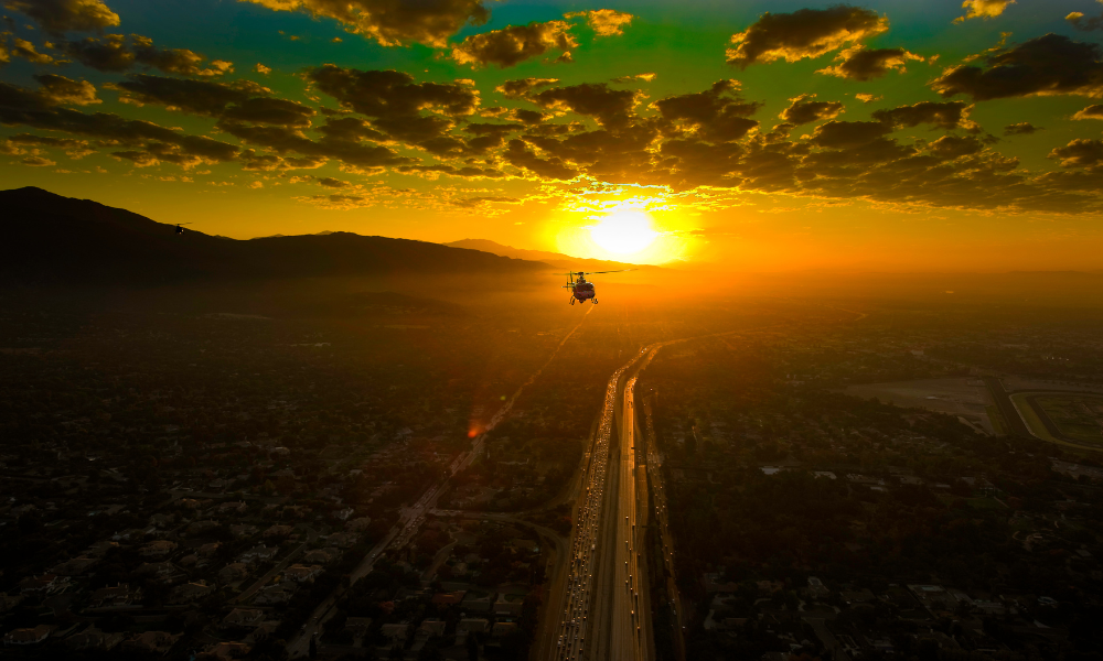 Poliția Română a monitorizat din aer șoselele cu risc rutier crescut