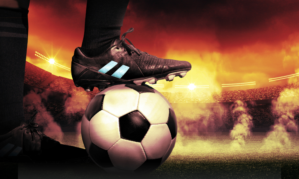 gheată fotbal minge