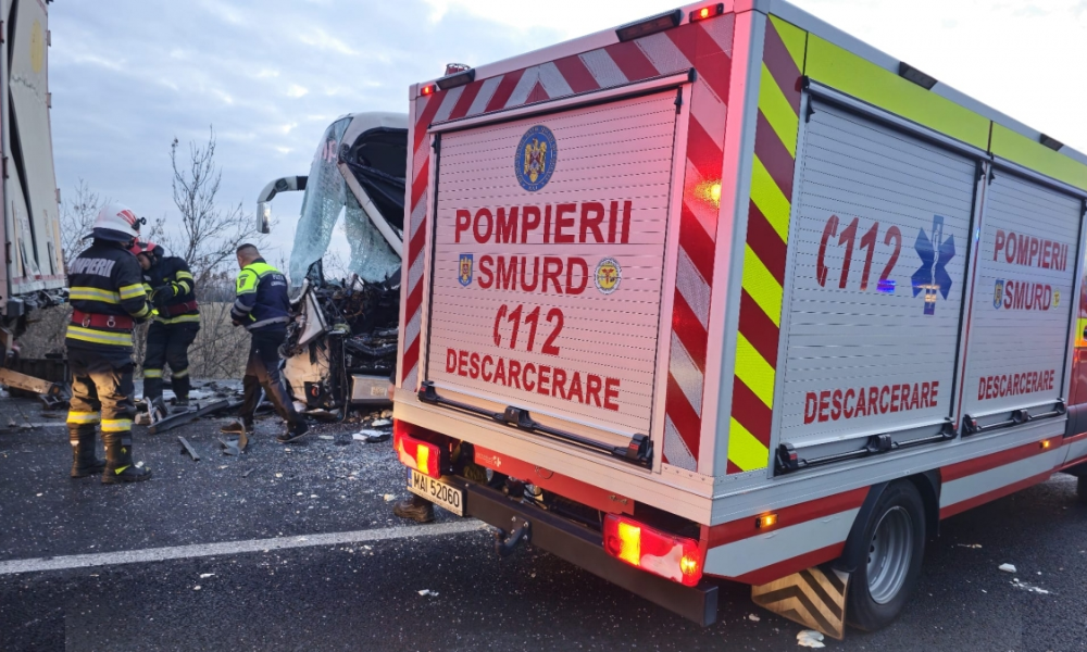 Accident grav în Bistrița-Năsăud