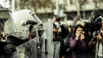 Protest al sindicatelor din educație în Piața Victoriei