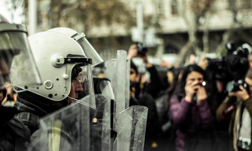 Protest al sindicatelor din educație în Piața Victoriei